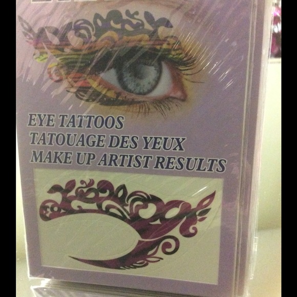 Eye rock eye tattoos / pink black