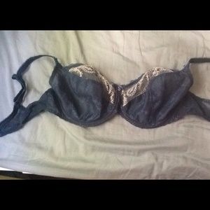 Super cute blue and white Fantasie bra size 38E