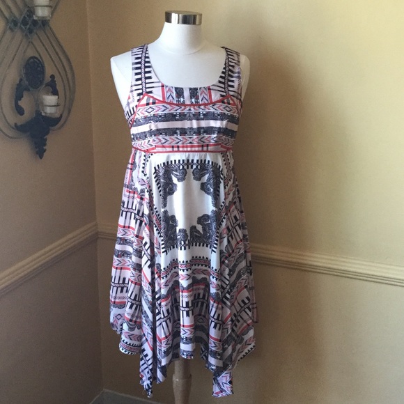 Jessica Simpson Print Midi Summer Dress. SIZE 8
