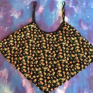 Fun Flouncy Floral Crop Top