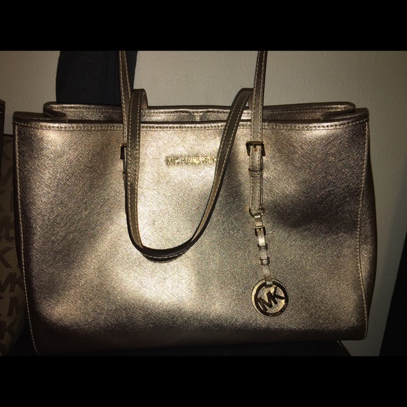 Gold mk purse