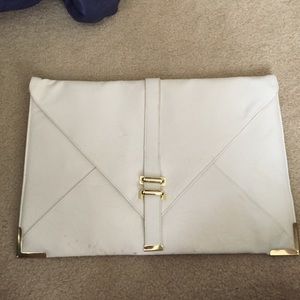 White Envelope Clutch