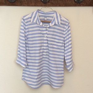 Old Navy Striped Oxford Tunic
