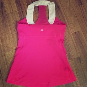 LULULEMON hot pink Yoga top