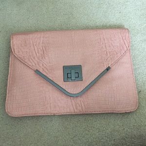 Pink Textured clutch