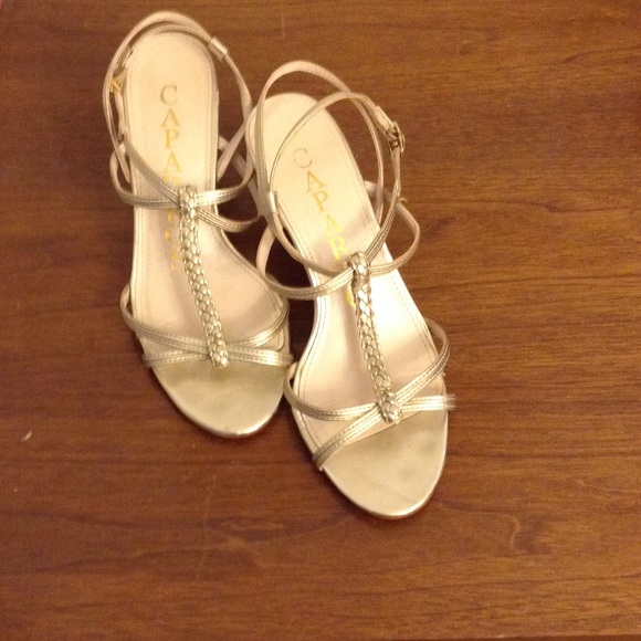 Heeled sling back shoes