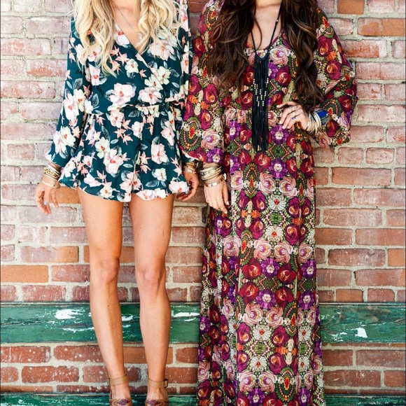 Show Me Your MuMu Jocelyn Maxi Dress Wild Jewel