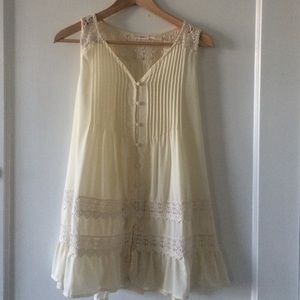 Ivory Anthropologie Tunic