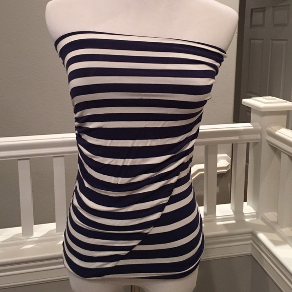 CAbi Tops - Navy and white top