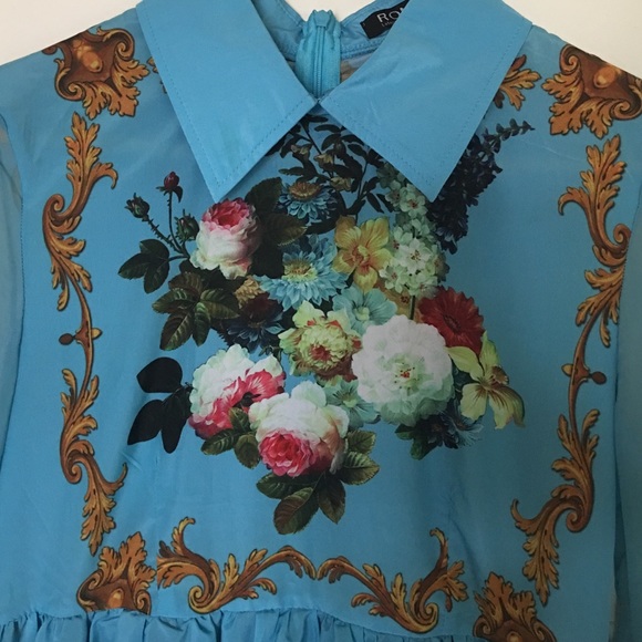 Baroque print dress - Picture 4 of 4