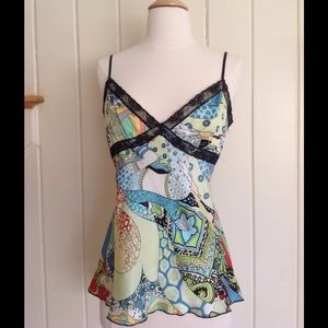 Anna Paul Silk Print Cami-Style Top, Med