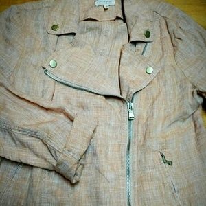 Final Reduction - Loft Moto style linen jacket