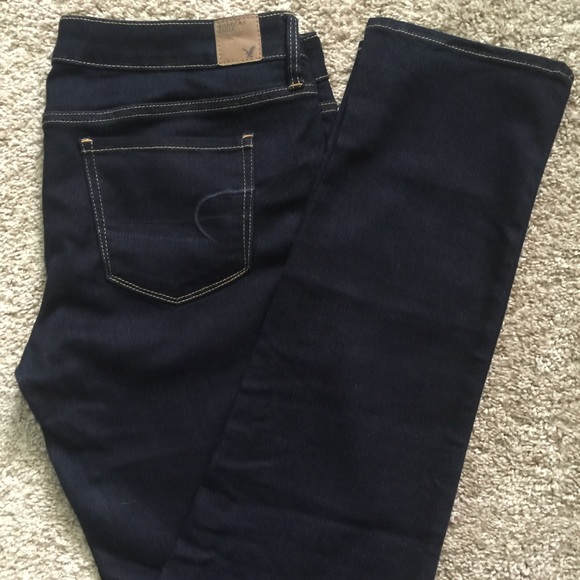 American Eagle dark skinny jeans