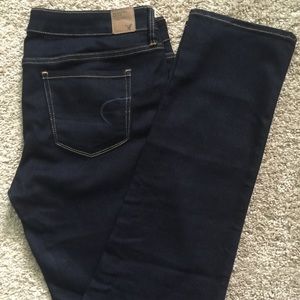 American Eagle dark skinny jeans
