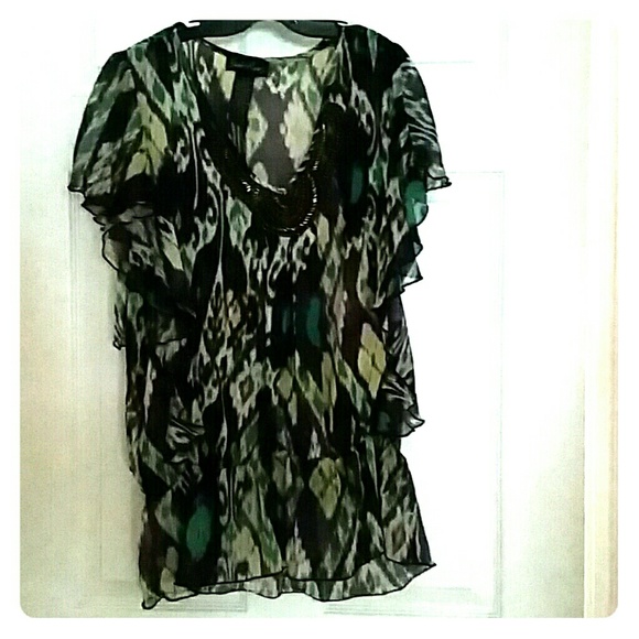 Colorful print blouse