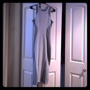 Gray body tight dress