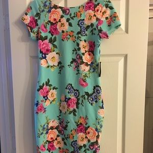 Floral bodycon dress