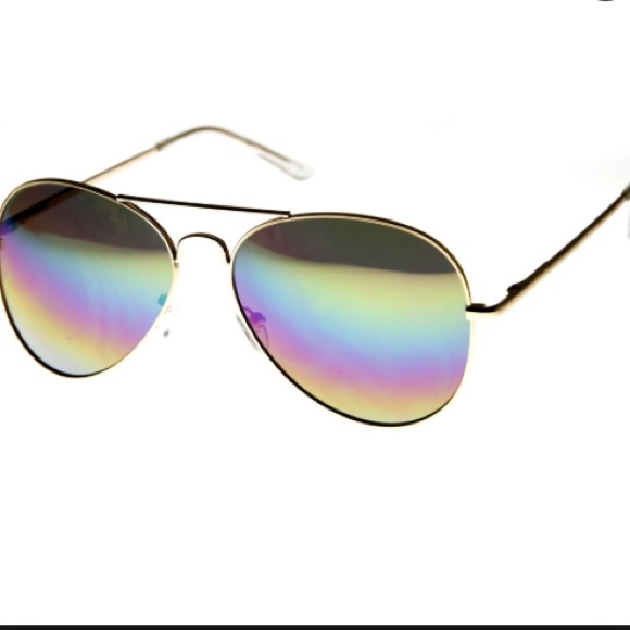SALE❤️BOGO•50% OFF❤️RAINBOW LENS AVIATORS - Picture 2 of 3