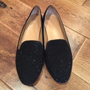Jcrew rhinestone loafers