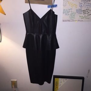 Black, short fitting dress