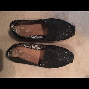 Sparkle Black Toms