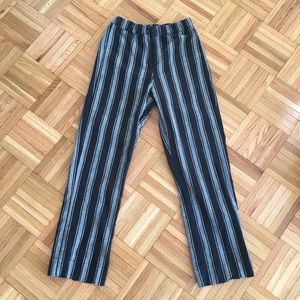 Pin stripped high rise pants