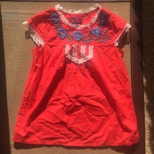 Tracy Feith embroidered top