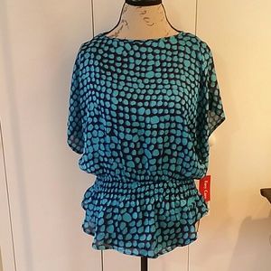 Rafaella navy/Turkish sea top
