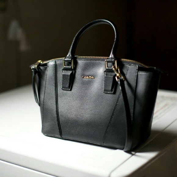 Calvin Klein Leather Convertible Cross body Bag