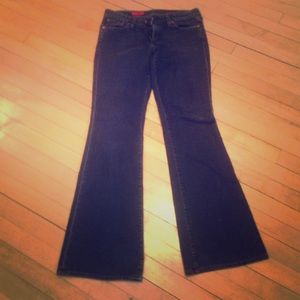 AG dark denim bootcut jeans