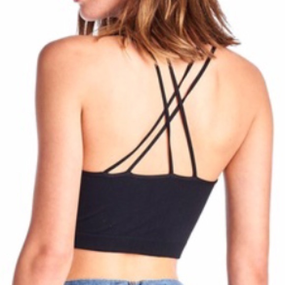 Caged Bralette w Strappy Back - Picture 2 of 4