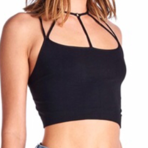 Caged Bralette w Strappy Back - Picture 3 of 4