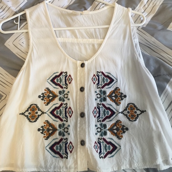 Tribal pattern tank top