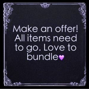 Any reasonable offer will be accepted!💜