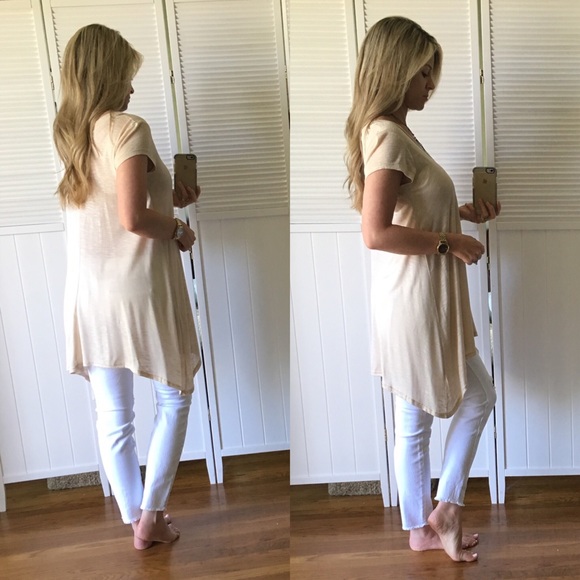 SOLD▪️Almond Lightweight Tunic - Picture 3 of 4