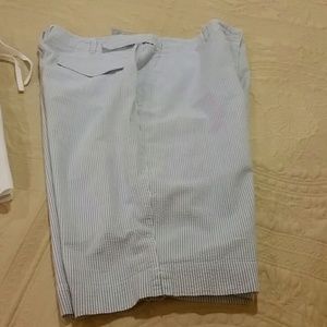 Blue Seersucker shorts