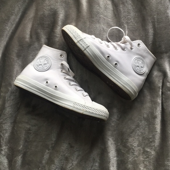 Leather Chuck Taylor's