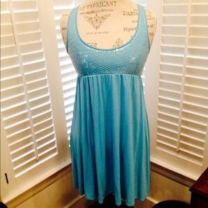 LaRok blue sequin dress size L
