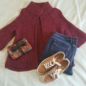 Burgundy sweater