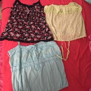 Aweopostale tank tops, spaghetti straps