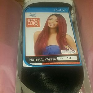 Outre natural yaki 24" wig 1B