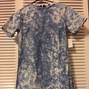 Acid wash dress