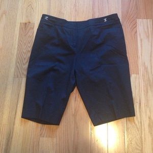 Black Dress Bermuda Shorts