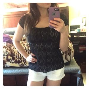 Beautiful lace, fitted blouse NWT