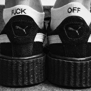 Brandy Melville "Fuck Off" Socks