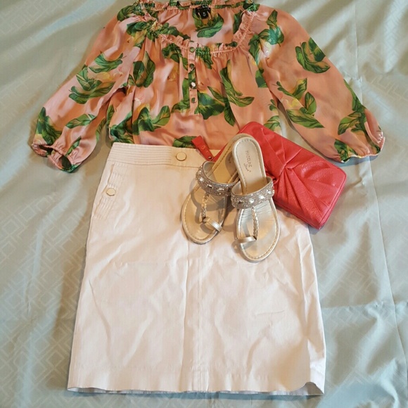 White J Crew Skirt