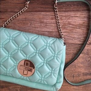 Kate spade turquoise purse. Quilted.