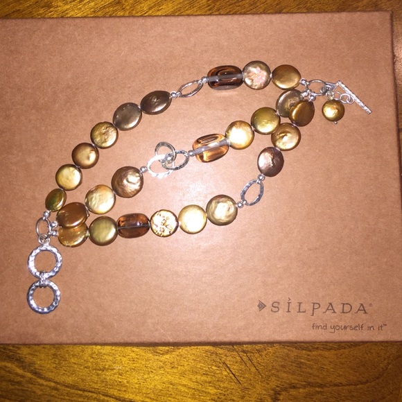 Retired Silpada bronze coin bracelet