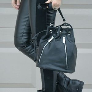 H & M Faux Leather Stretch Pants Size 12