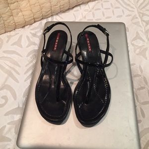 Great Prada Wedge Sandal